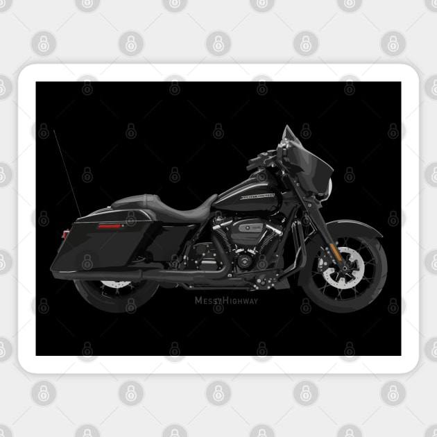 2020 Harley Street Glide Special black, s Magnet by MessyHighway